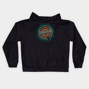 Outkast // Retro Circle Crack Vintage Kids Hoodie